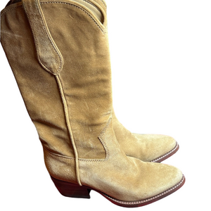 Rag & Bone Camel Suede Heeled Boots